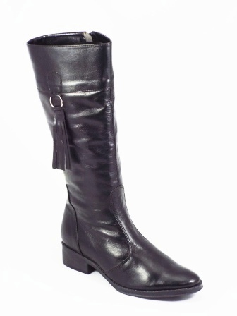 Cizme dama piele negre toc 3,5 cm Goya