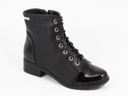 Ghete dama negre toc 3,5 cm Eryne