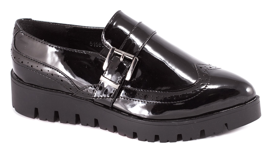 Pantofi dama negri lac toc 3,5 cm Brenna