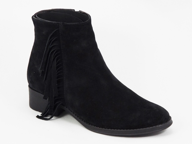 Ghete dama piele negre toc 3,5 cm Zonya