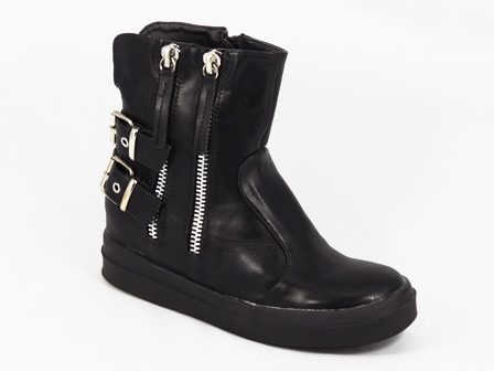 Ghete dama negre toc 3,5 cm Nelya