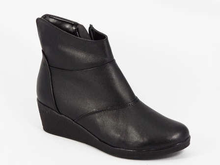 Ghete dama piele negre toc 5 cm Ana