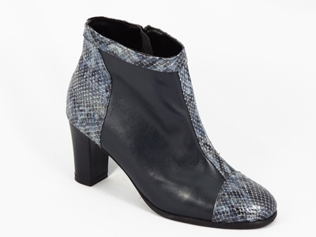 Ghete dama piele bleumarin toc 7 cm Lyly