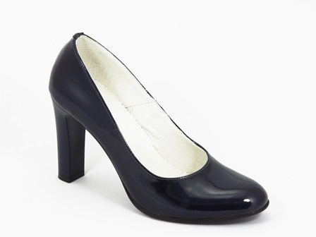 Pantofi dama piele lac bleu Dana