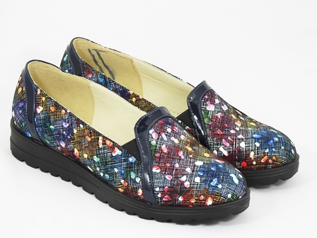 Pantofi dama piele bleumarin pastel Rody