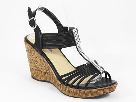 Sandale dama negre Janete