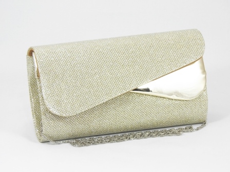 Clutch dama auriu sidefat Sorina