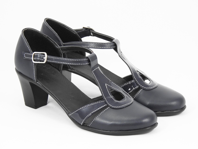 Sandale dama piele bleumarin Alina