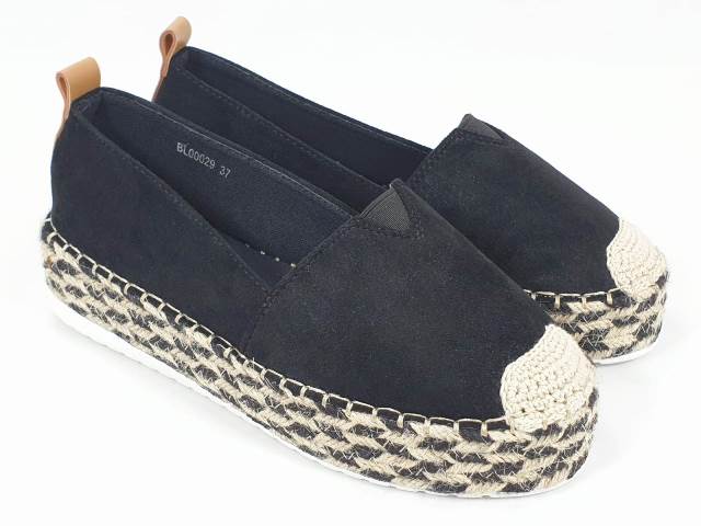 Espadrile dama negre Teodora