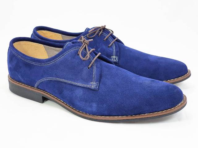 Pantofi barbati piele intoarsa bleumarin Daniel
