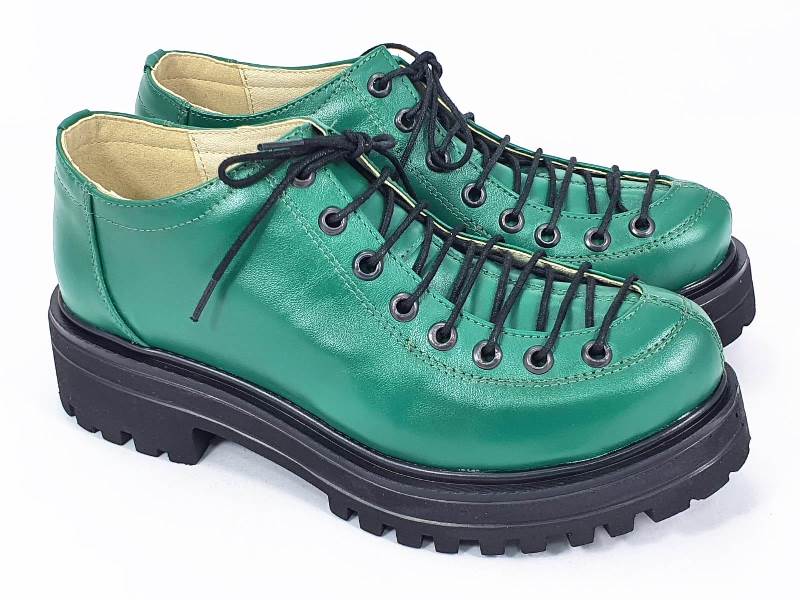 Pantofi dama piele verzi Daiana