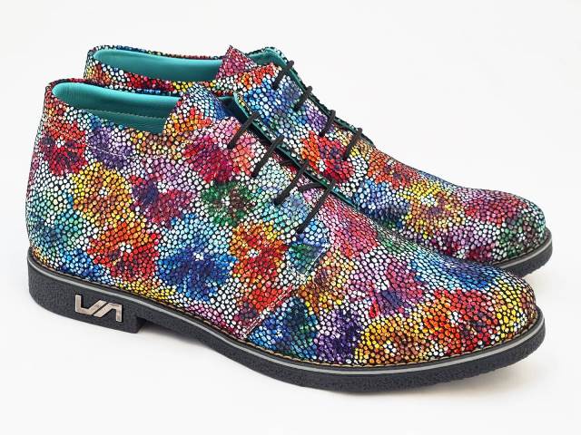 Pantofi dama piele model floral Dana