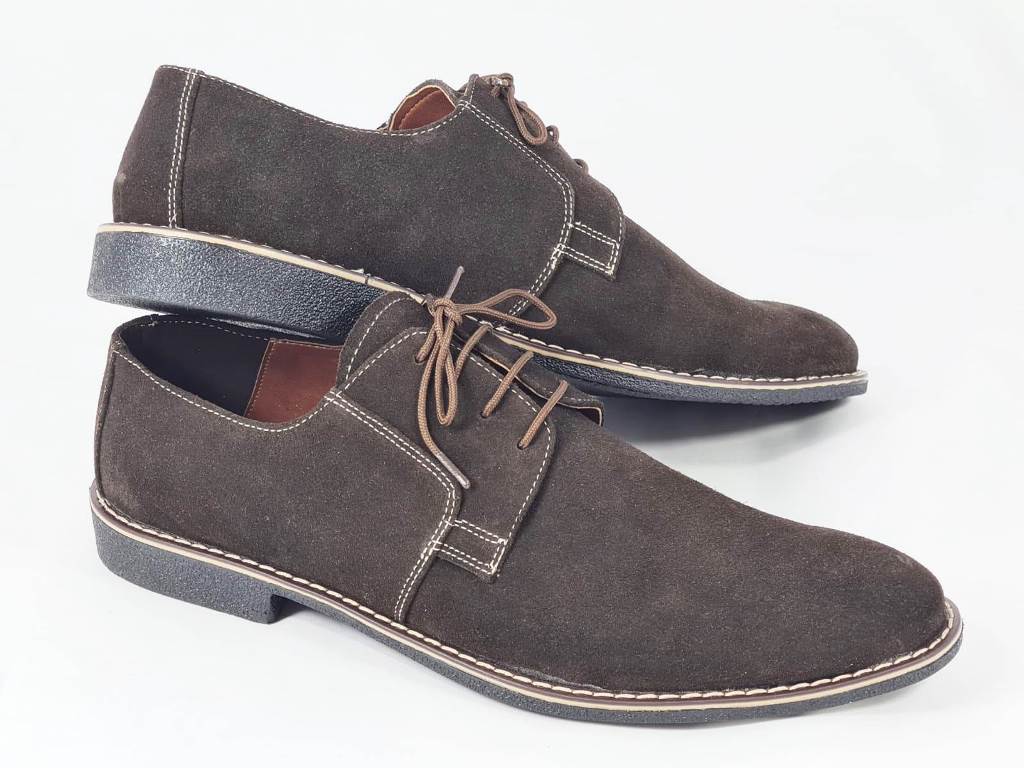 Pantofi barbati piele intoarsa maro Adrian