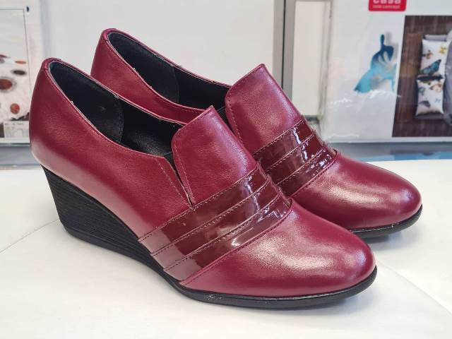 Pantofi dama piele visinii Astrid