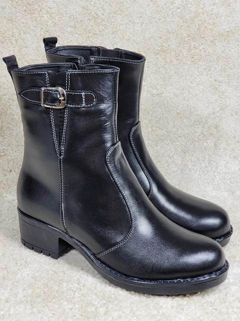 Ghete dama piele negre Tina