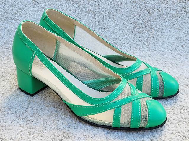 Pantofi dama piele verzi Diana