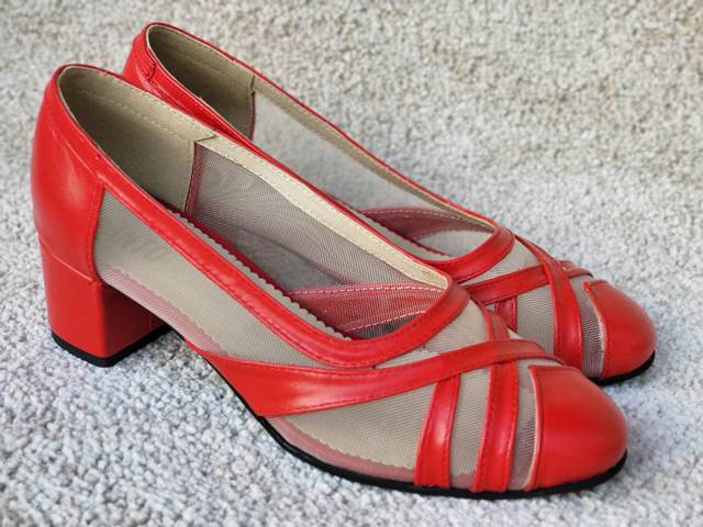 Pantofi dama piele rosii Ada