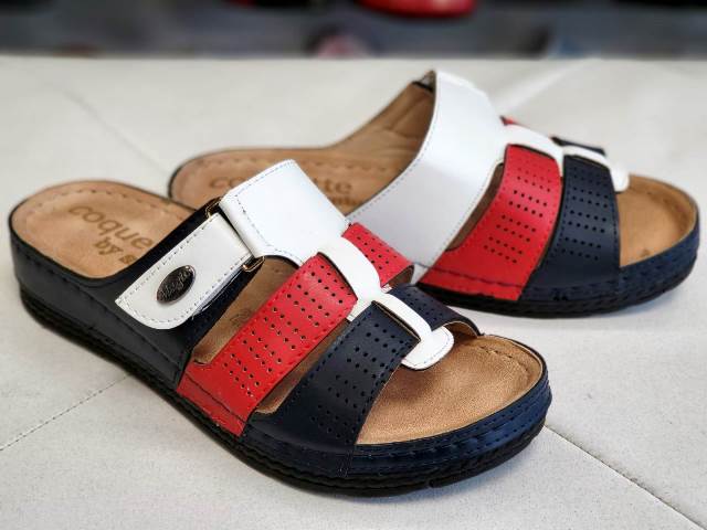 Papuci dama tricolor Andra