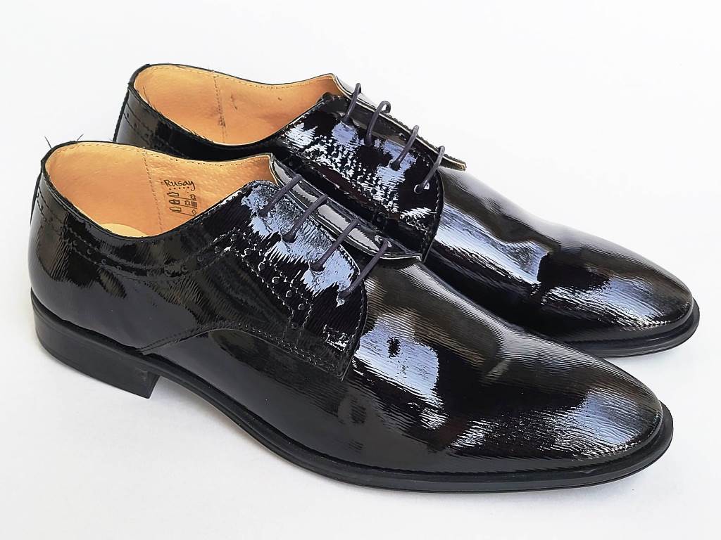 Pantofi barbati piele negri Ion