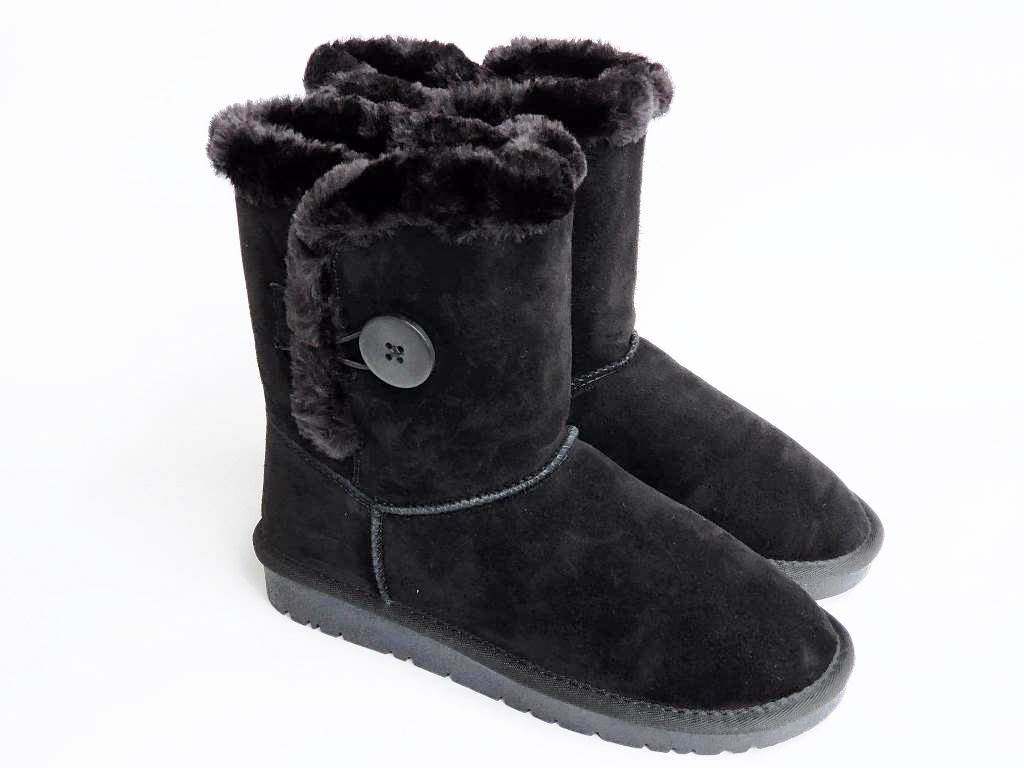 Ghete dama piele negre Hana