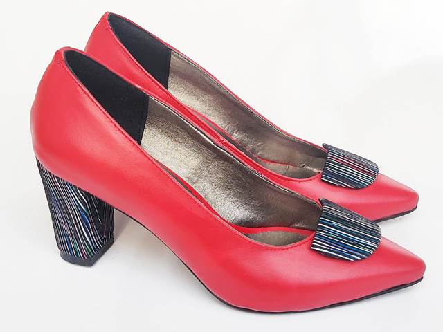 Pantofi dama piele rosii Astra