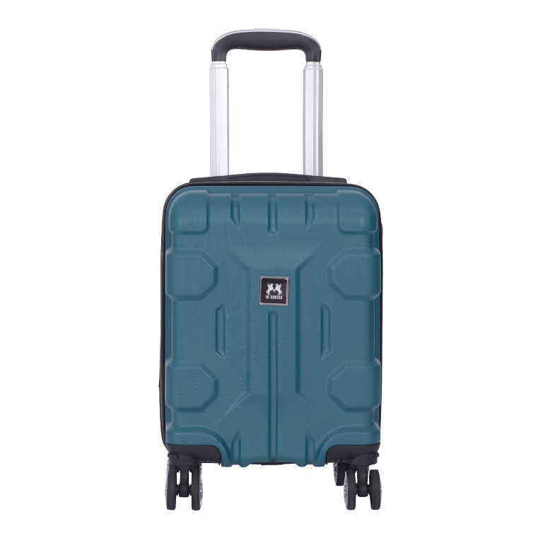 Troler verde din ABS pentru cabina avion Wizz 40x30x20cm