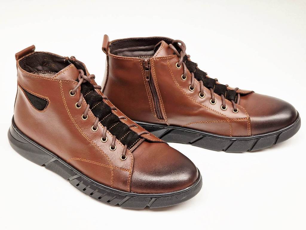 Ghete barbati piele marro Petre2