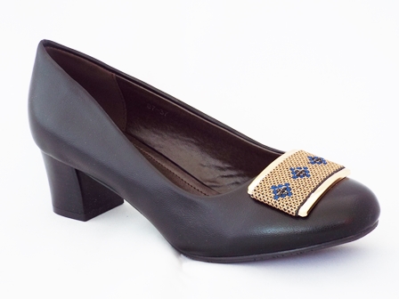 Pantofi dama negri cu toc de 5 cm