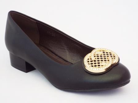Pantofi femei Peydo negri cu toc de 3 cm