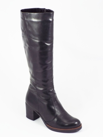 Cizme dama piele negre toc 6 cm Goya