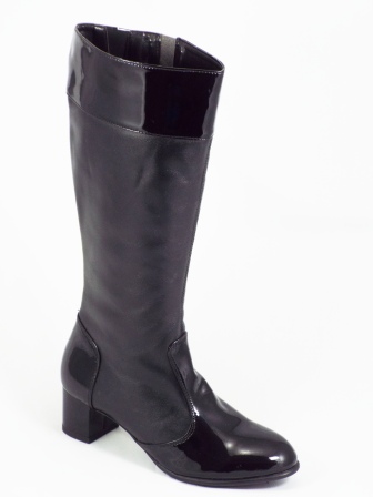 Cizme dama piele negre toc 4,5 cm Greke