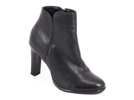Ghete dama piele negre toc 9 cm Jenna