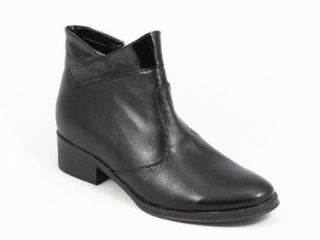 Ghete dama piele negre toc 3,5 cm Laura