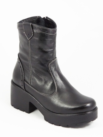 Ghete dama piele negre toc 7 cm Lorrya
