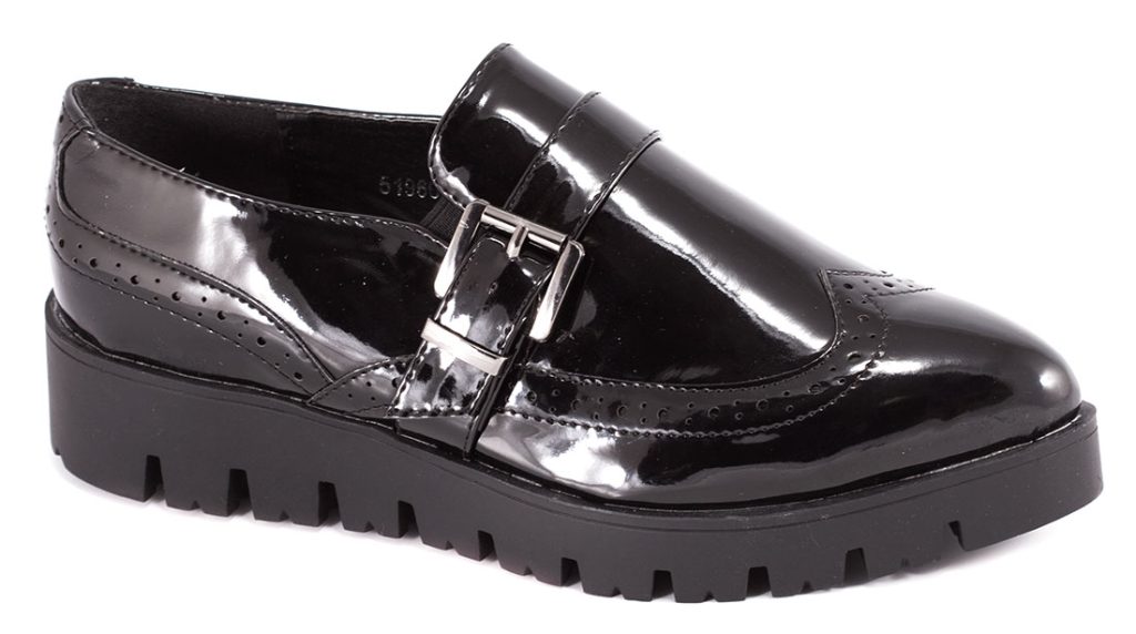 Pantofi dama negri lac toc 3,5 cm Brenna
