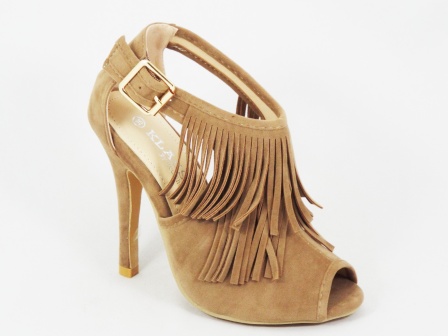 Sandale dama bej toc 10 cm Kenna