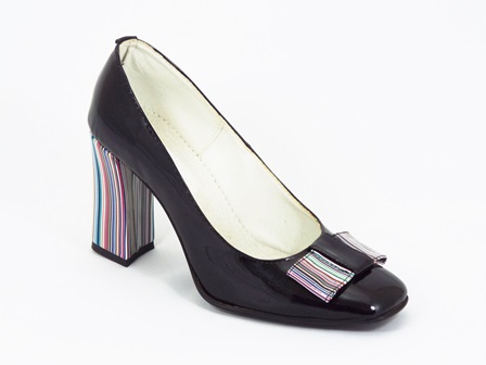 Pantofi dama piele lac negri Netty