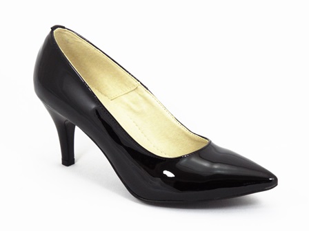 Pantofi dama piele negri lac Dana