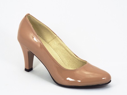 Pantofi dama piele bej lac Inna