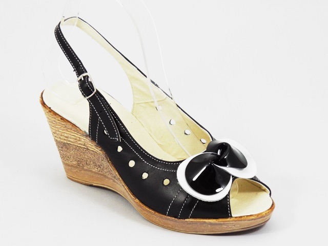 Sandale dama piele negre Janna2