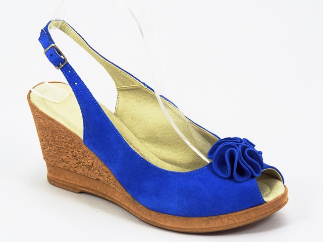 Sandale dama piele bleu Ana