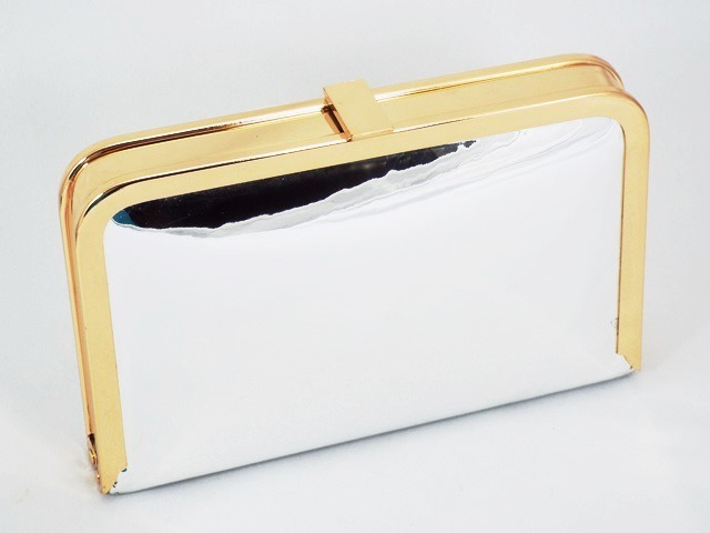 Clutch dama argintiu Corina