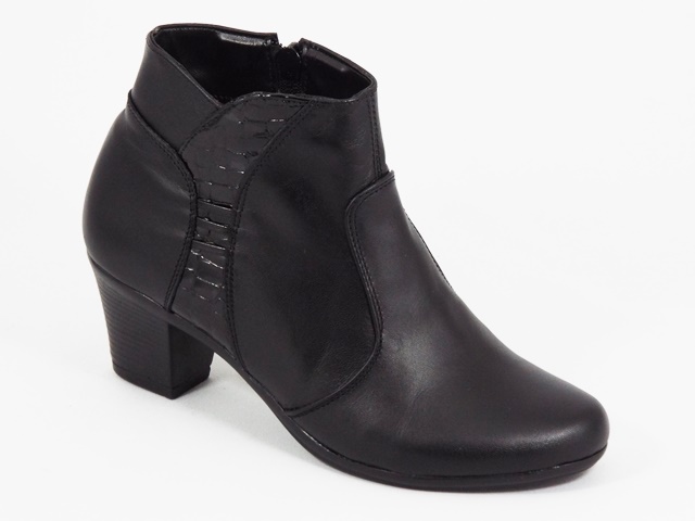 Ghete dama piele negre Dorina