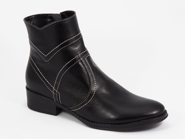 Ghete dama piele negre Erika