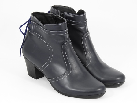 Ghete dama piele bleumarin inchis Adina