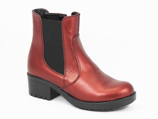 Ghete dama piele rosii Veronica