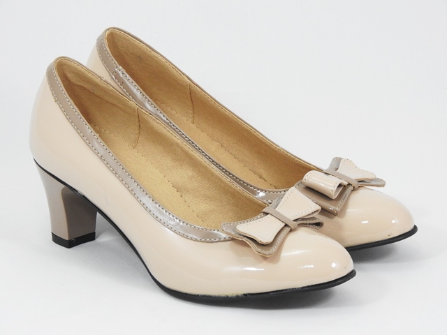 Pantofi dama piele bej nude Daria