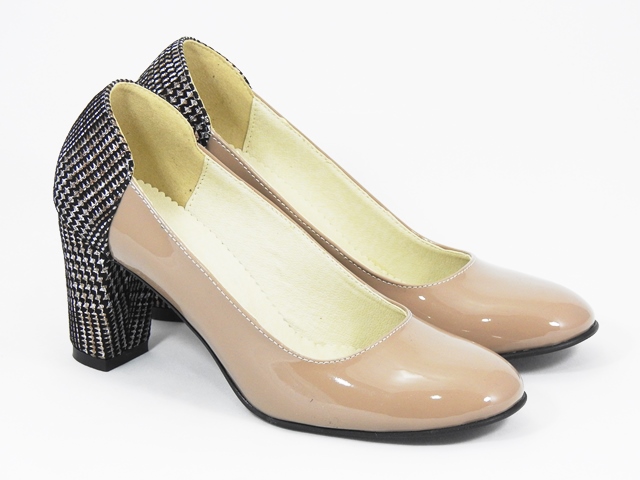 Pantofi dama piele bej Larisa