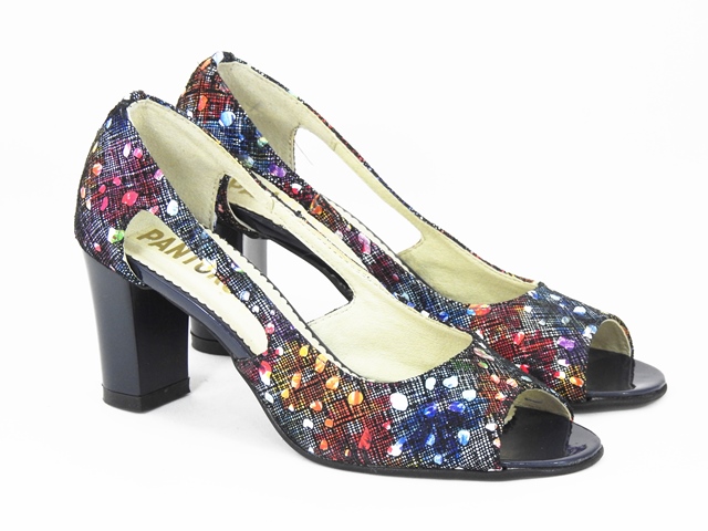 Sandale dama piele model floral Doyna