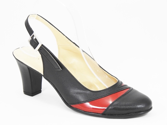 Sandale dama piele negre Lora